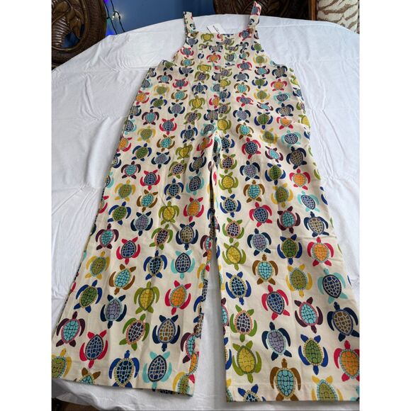 SM Wardrobe Pants - NWT SM Wardrobe Turtle Cottagecore Hippie Boho Overalls Jumpsuit Size Small New